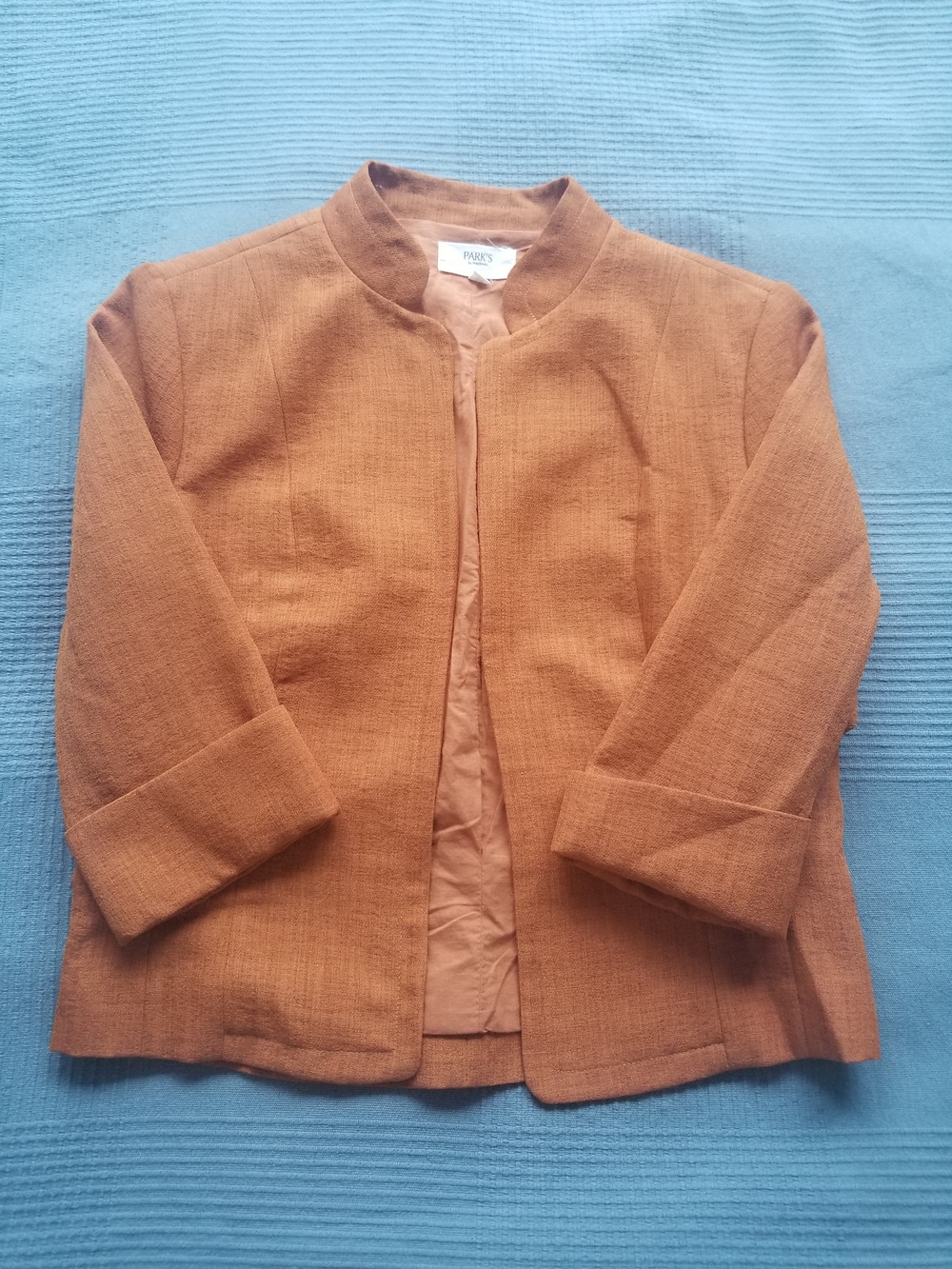 Women’s Rust Brown Open Front Jacket